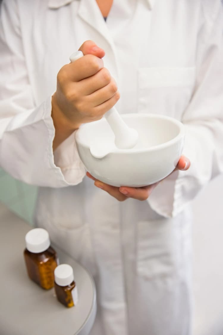 Pharmacist talking to a patient